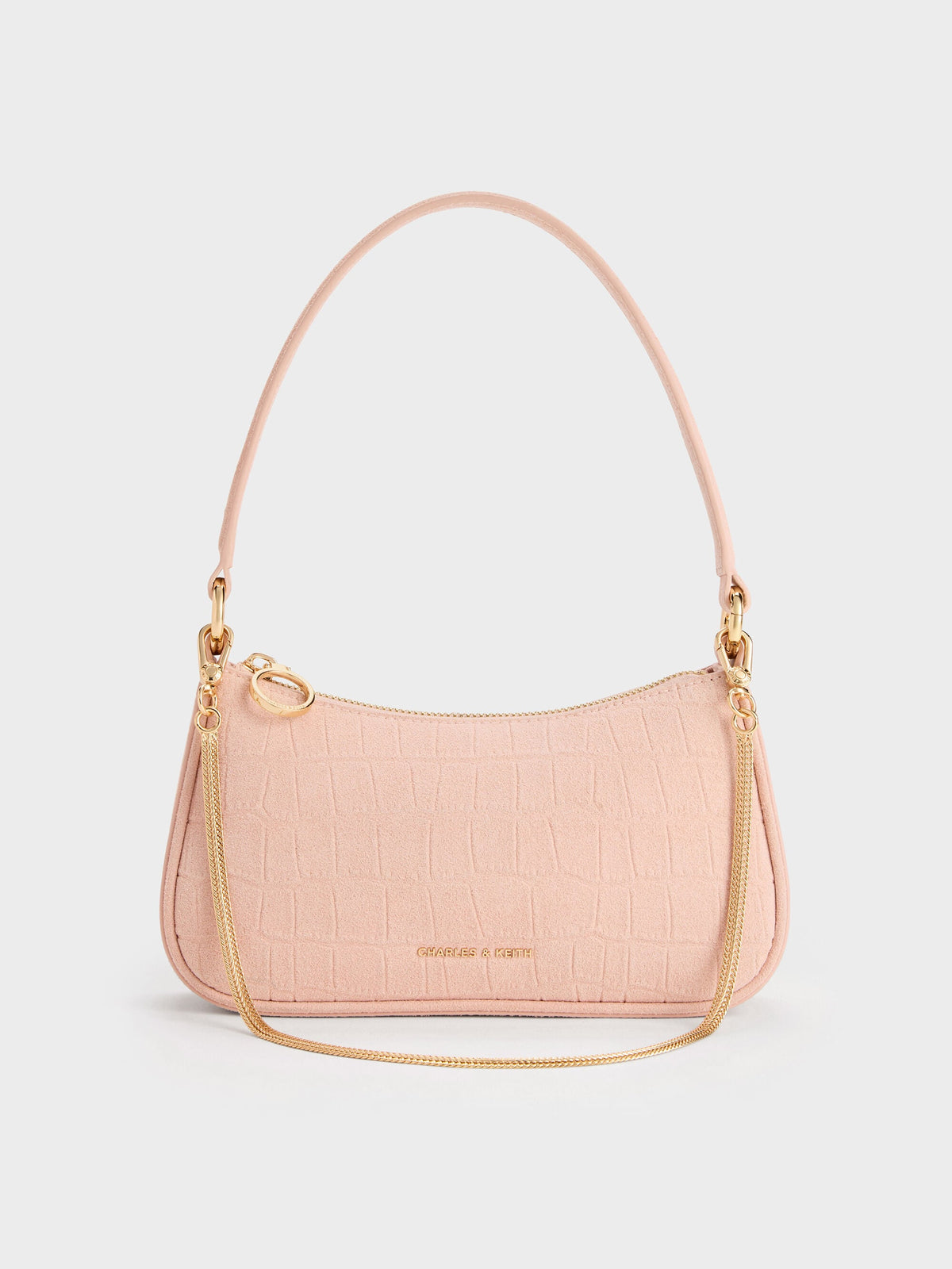 CHARLES & KEITH Signature / Elspeth Chain Shoulder Bag - Pink