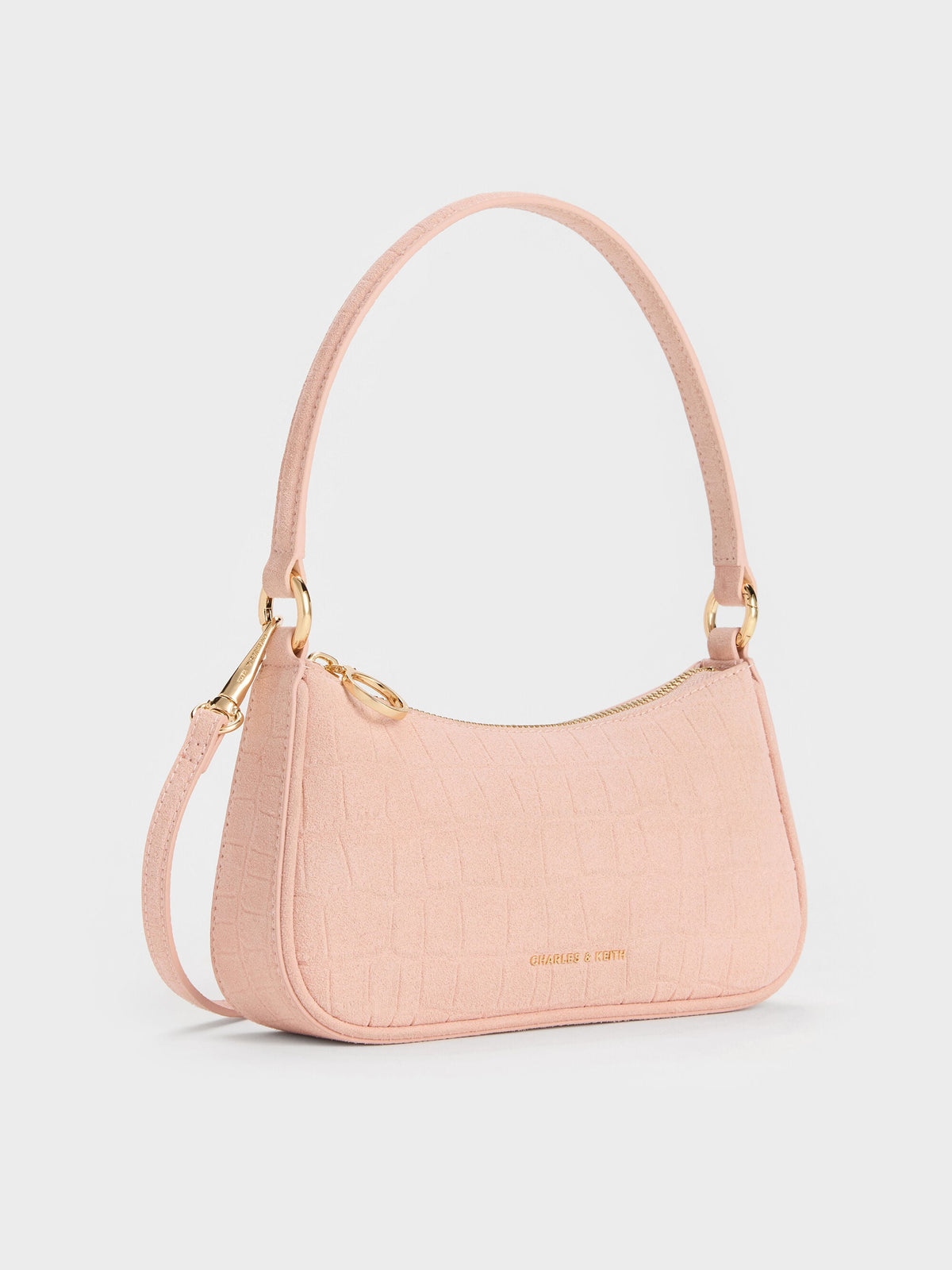 CHARLES & KEITH Signature / Elspeth Chain Shoulder Bag - Pink