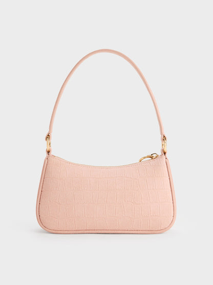 CHARLES & KEITH Signature / Elspeth Chain Shoulder Bag - Pink