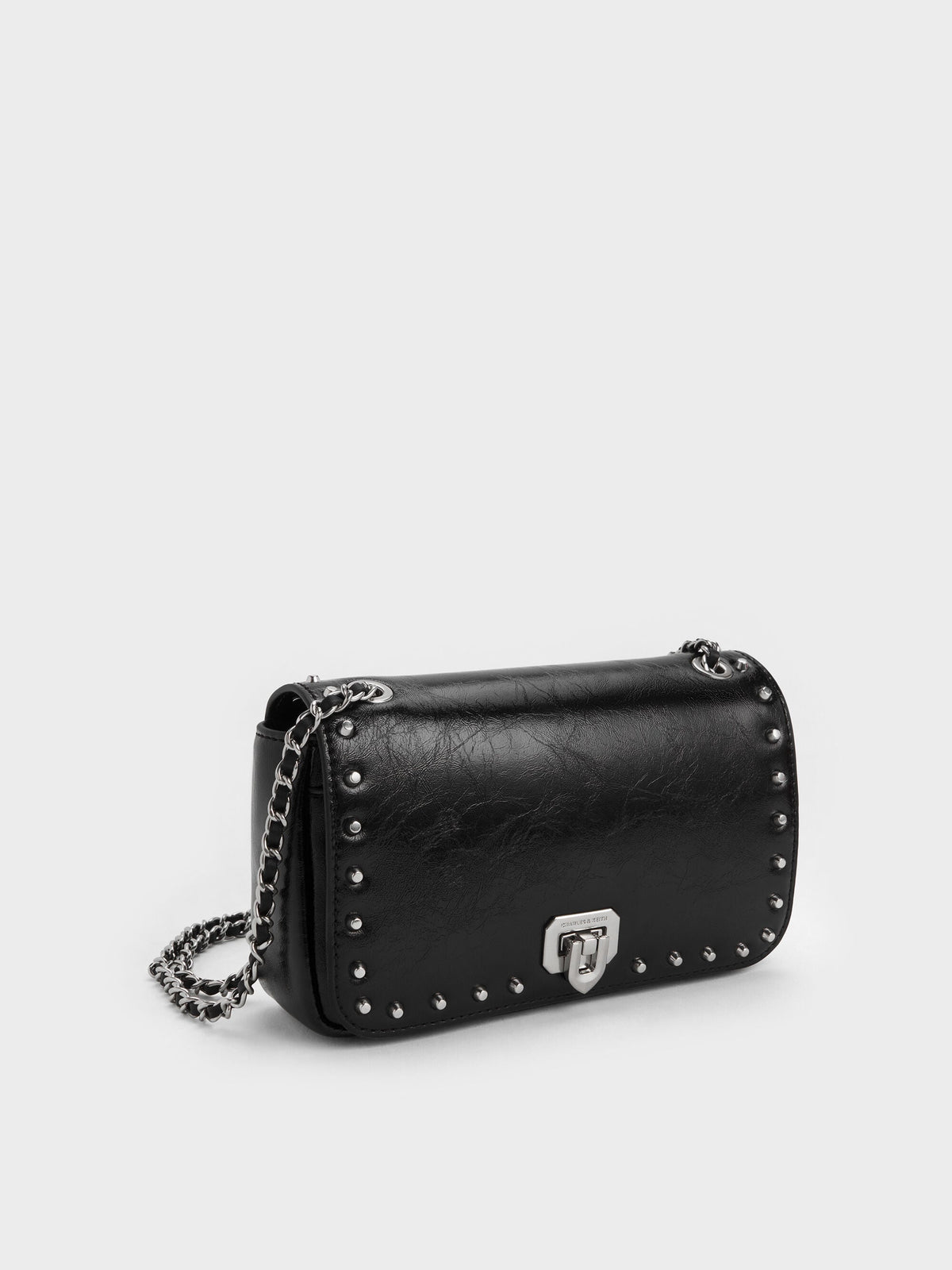 CHARLES & KEITH Exclusive / Arwen Studded Shoulder Bag - Noir