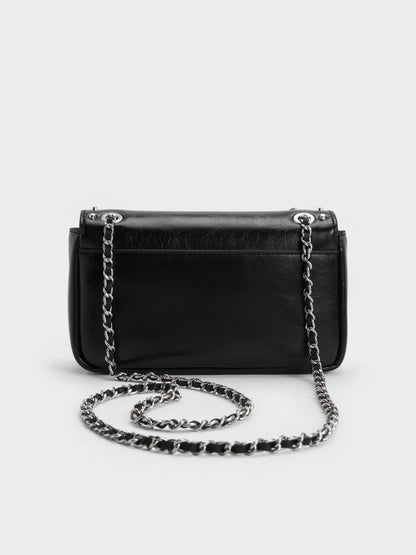 CHARLES & KEITH Exclusive / Arwen Studded Shoulder Bag - Noir