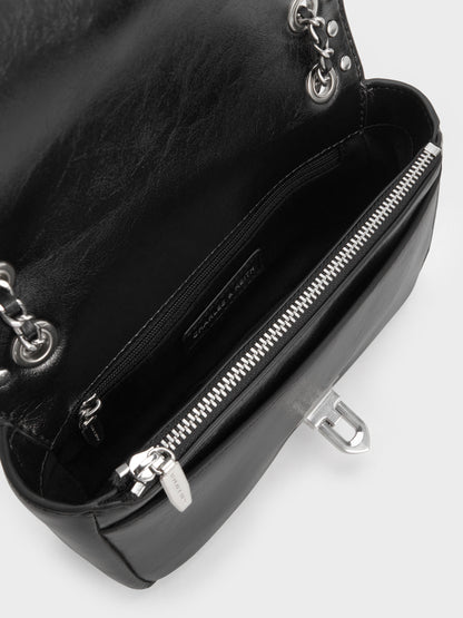 CHARLES & KEITH Exclusive / Arwen Studded Shoulder Bag - Noir