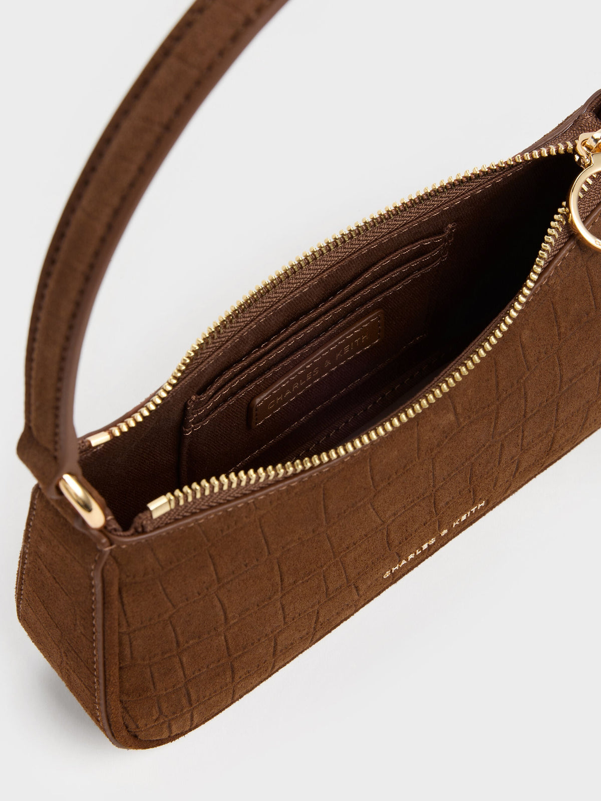 CHARLES & KEITH Recommended / Elspeth Chain Shoulder Bag - Chocolate