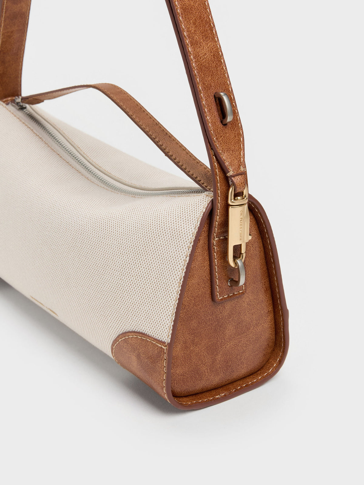 CHARLES & KEITH Classic / Delfina Canvas Elongated Shoulder Bag - Multi