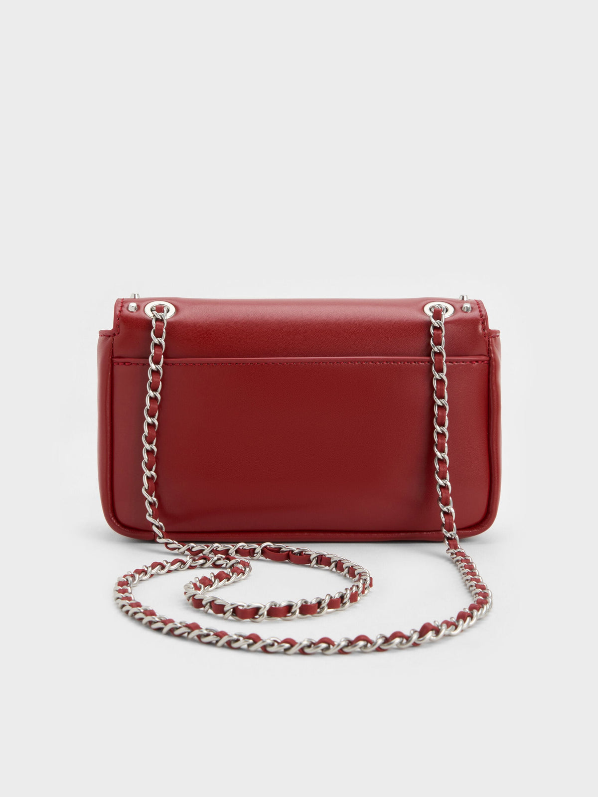 CHARLES & KEITH Premium / Arwen Studded Shoulder Bag - Red