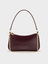 Maroon Red Croco