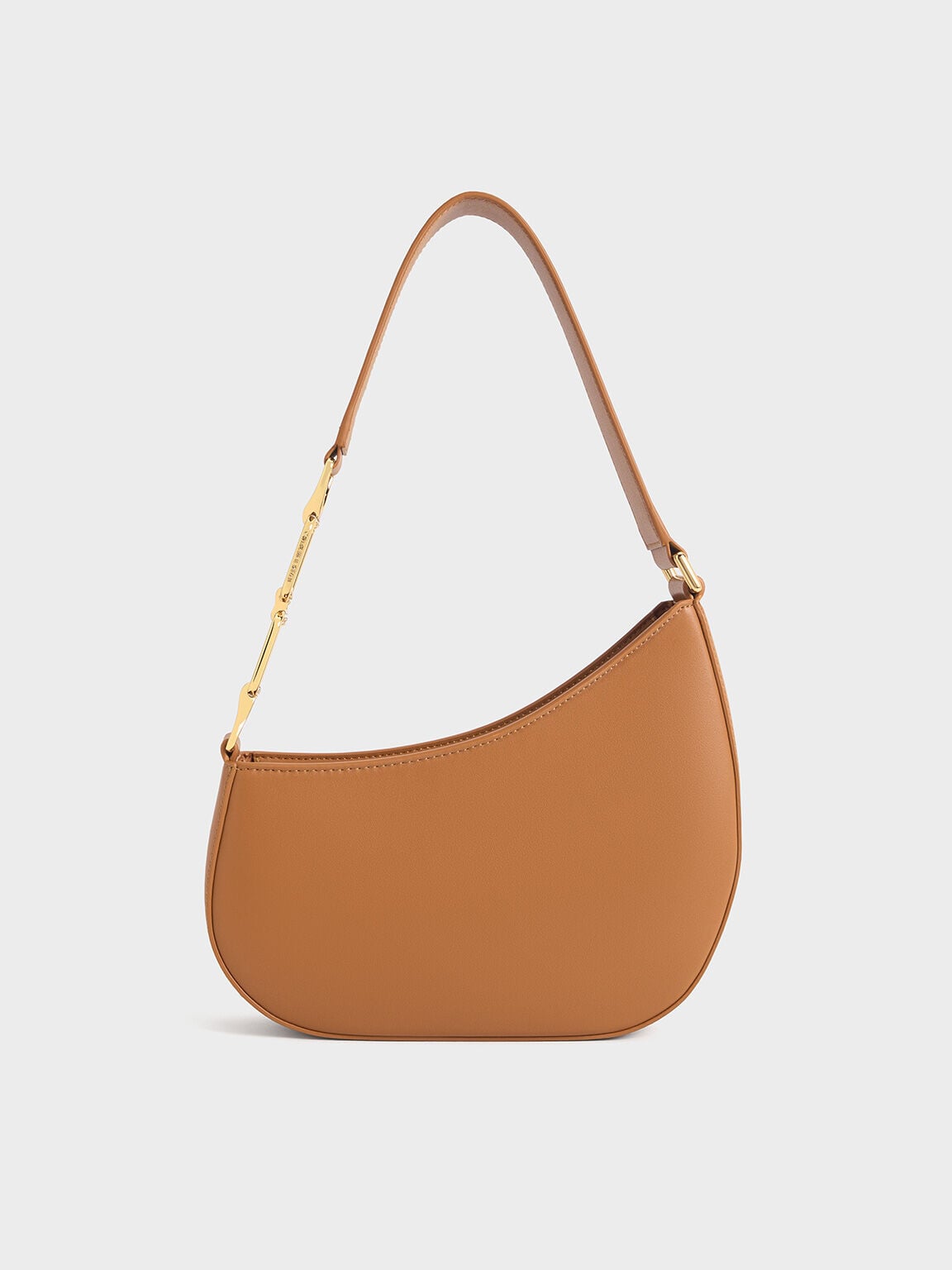 CHARLES & KEITH Classic / Agatha Chain-Strap Shoulder Bag - Brown