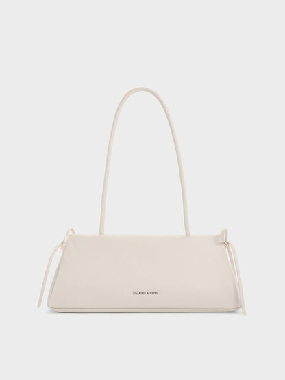 CHARLES & KEITH Signature / Hazel Bow Shoulder Bag - Meringue White
