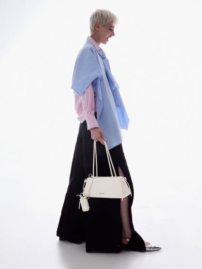 CHARLES & KEITH Signature / Hazel Bow Shoulder Bag - Meringue White