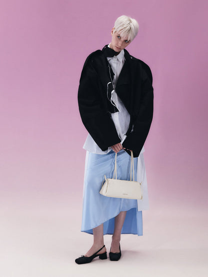 CHARLES & KEITH Signature / Hazel Bow Shoulder Bag - Meringue White