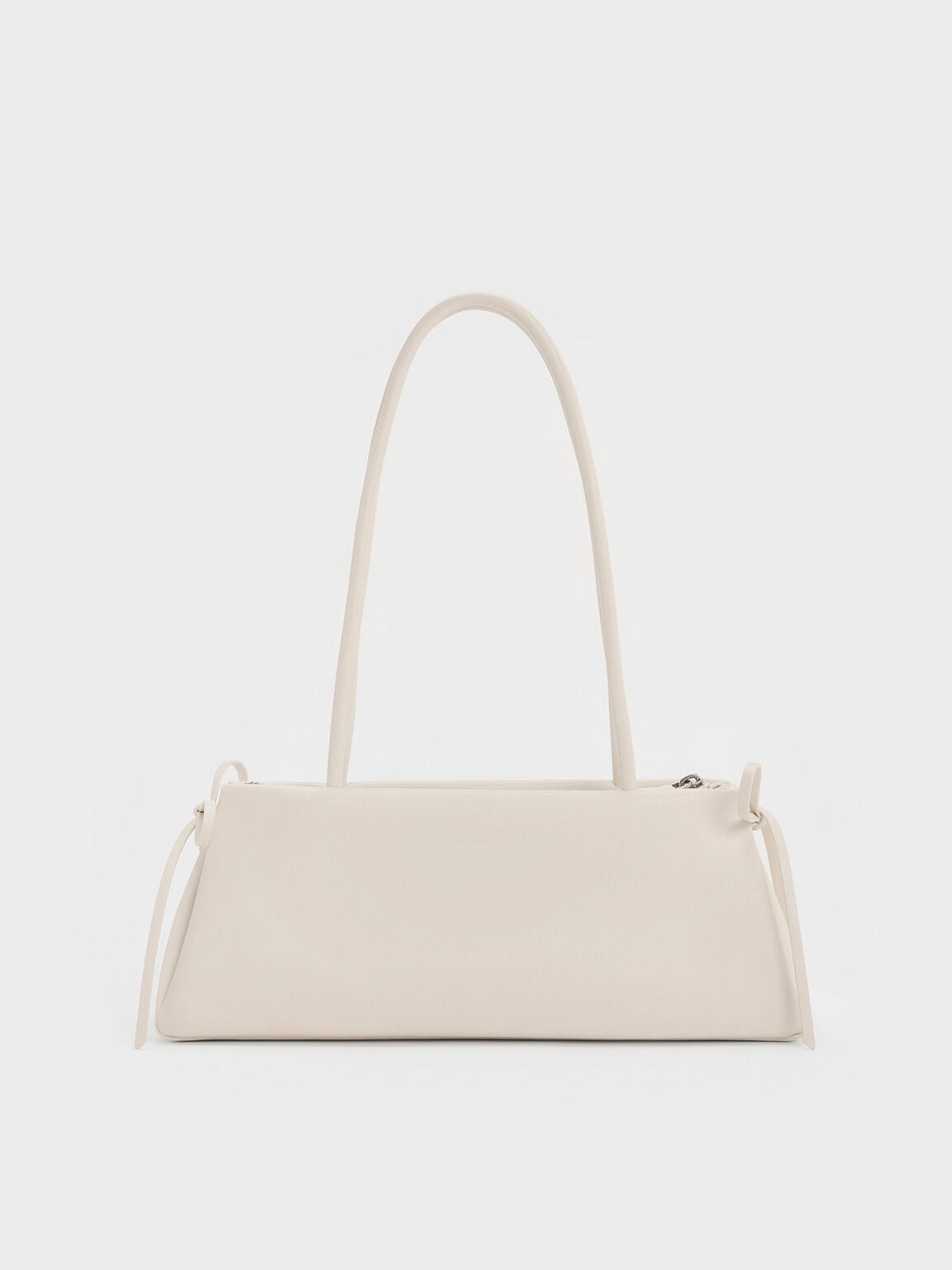 CHARLES & KEITH Signature / Hazel Bow Shoulder Bag - Meringue White