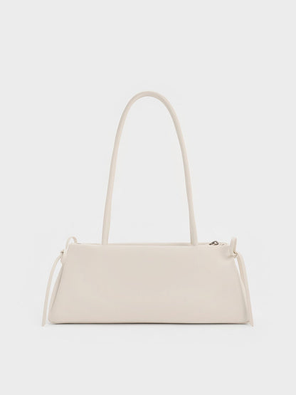 CHARLES & KEITH Signature / Hazel Bow Shoulder Bag - Meringue White