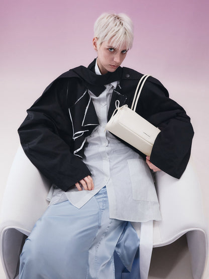 CHARLES & KEITH Signature / Hazel Bow Shoulder Bag - Meringue White