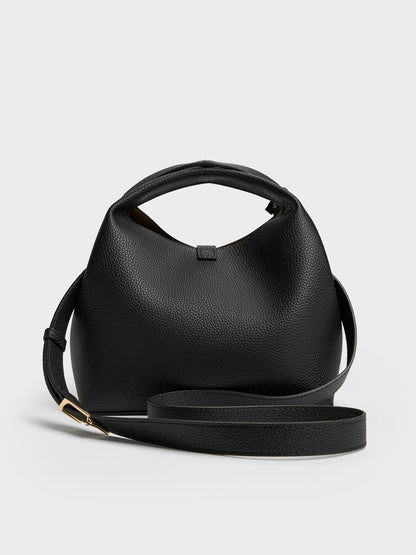 CHARLES & KEITH Best Price / Chance Turn-Lock Bucket Bag - Black