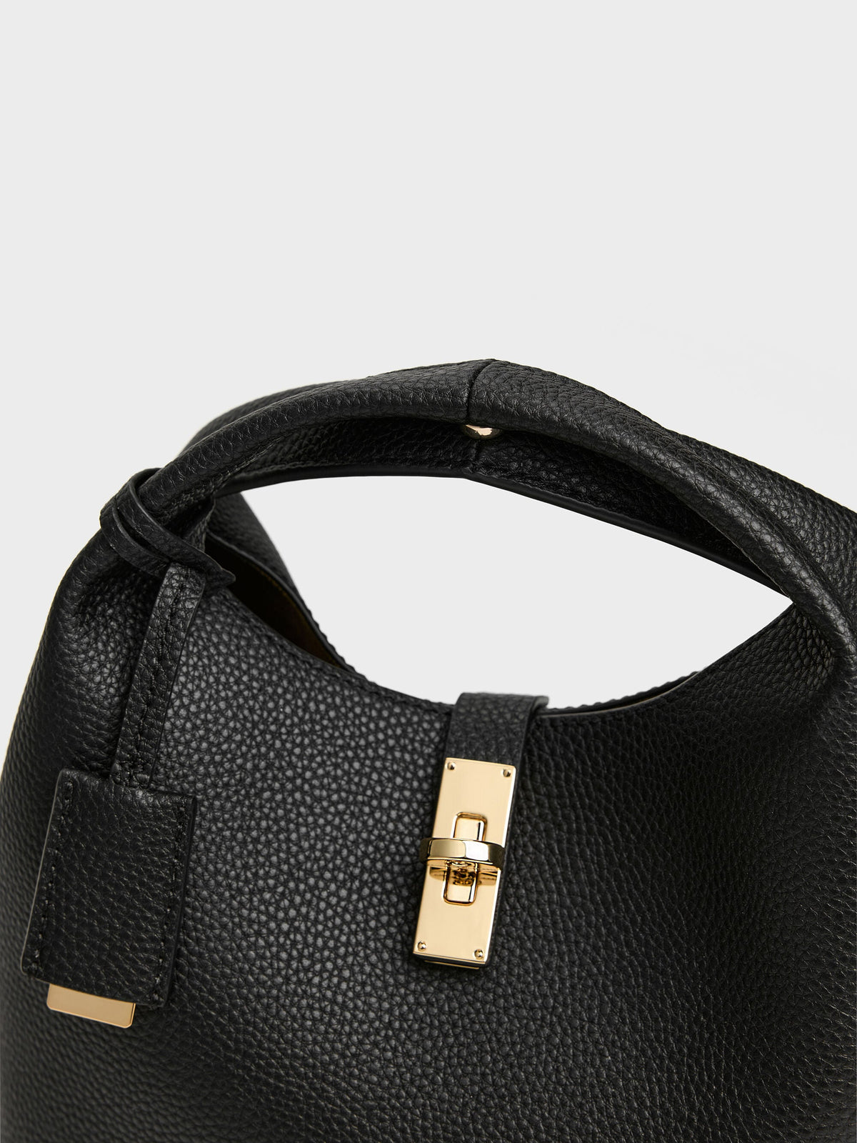 CHARLES & KEITH Best Price / Chance Turn-Lock Bucket Bag - Black