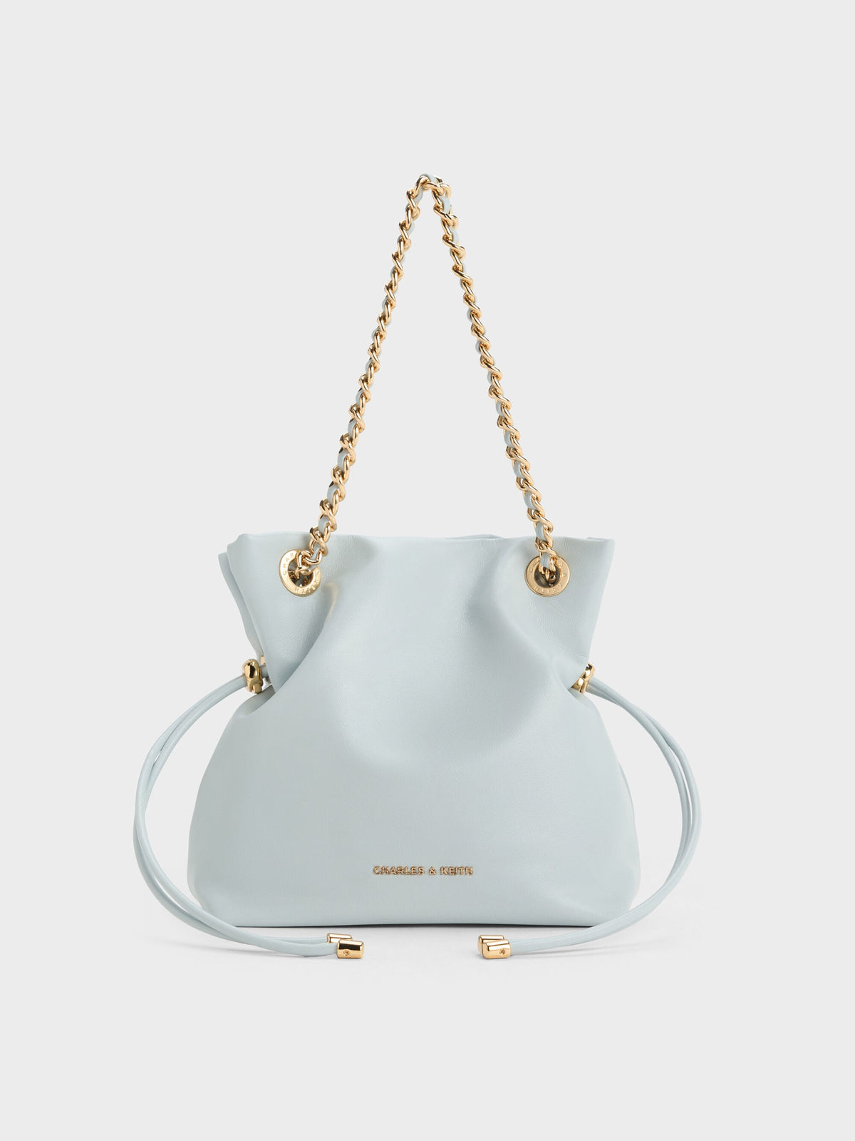 CHARLES & KEITH Recommended / Arya Braided-Chain Crossbody Bag - Sea Salt Blue