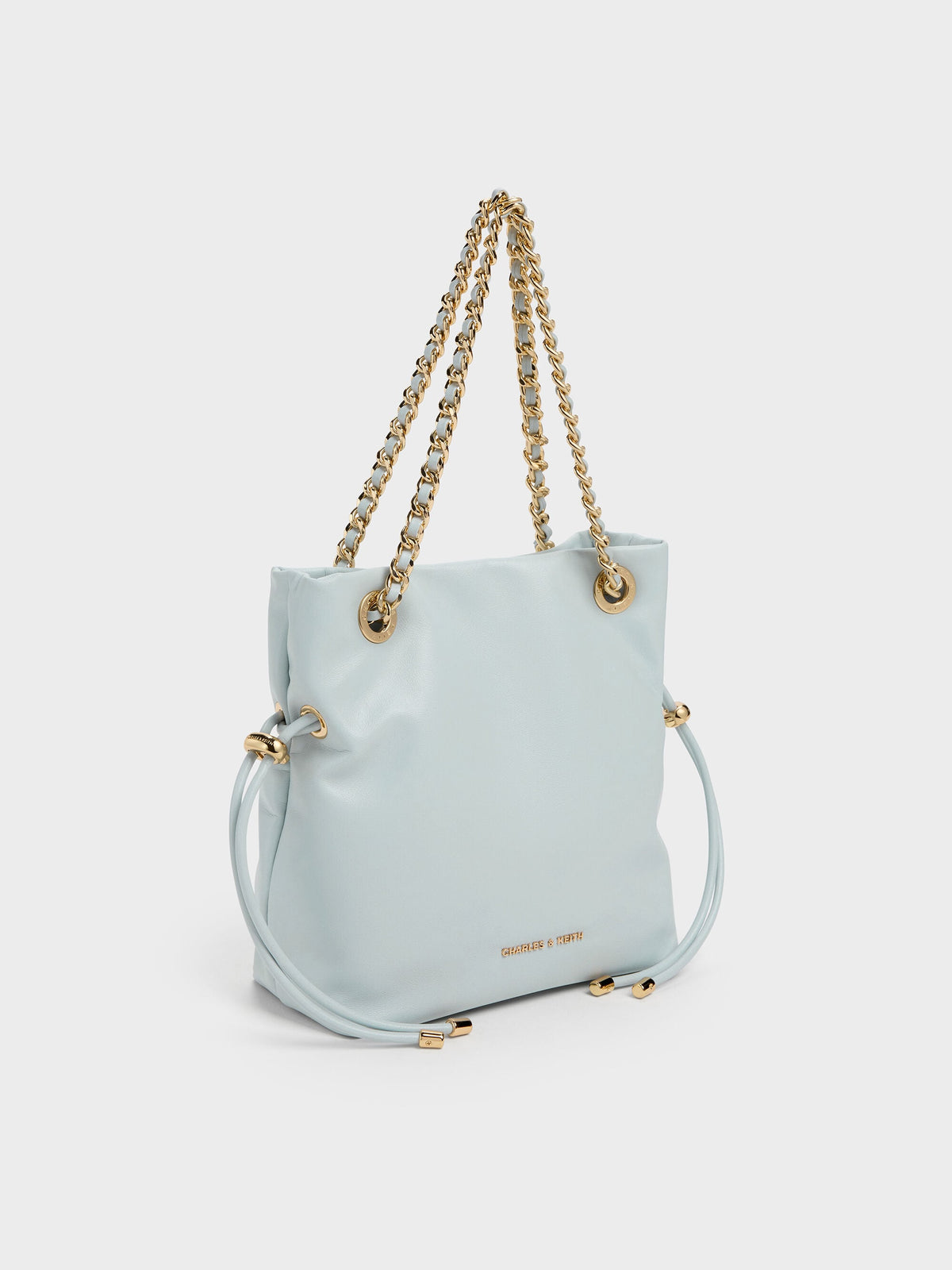 CHARLES & KEITH Recommended / Arya Braided-Chain Crossbody Bag - Sea Salt Blue