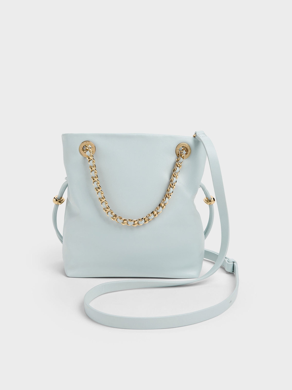 CHARLES & KEITH Recommended / Arya Braided-Chain Crossbody Bag - Sea Salt Blue