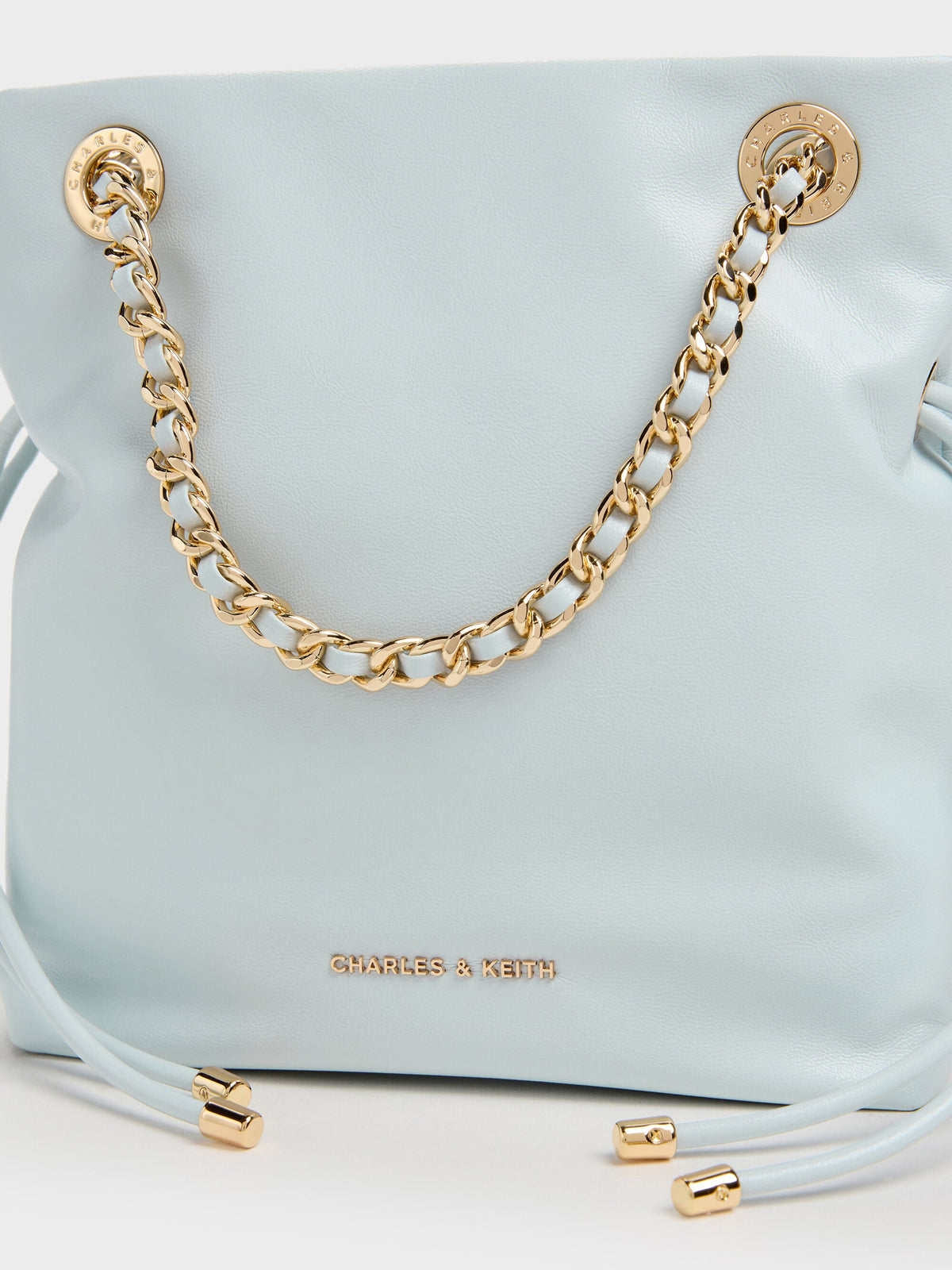 CHARLES & KEITH Recommended / Arya Braided-Chain Crossbody Bag - Sea Salt Blue