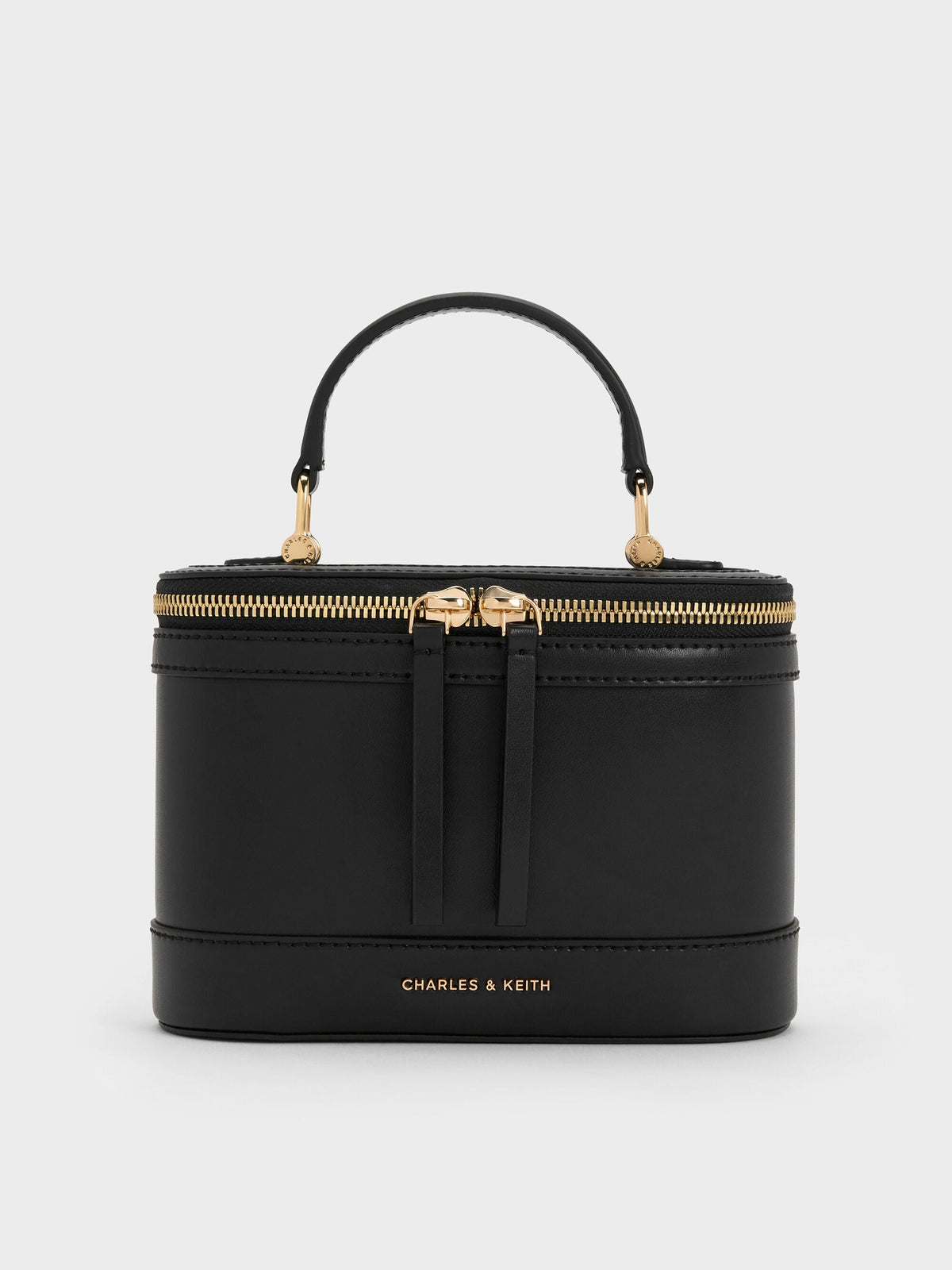 CHARLES & KEITH Smart Buy / Enola Top Handle Vanity Bag - Black