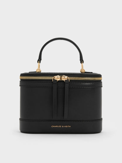 CHARLES & KEITH Smart Buy / Enola Top Handle Vanity Bag - Black