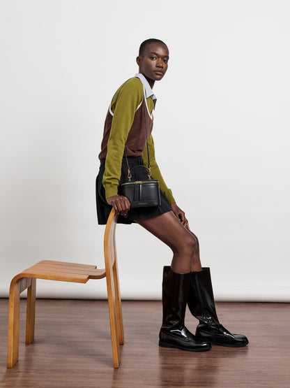 CHARLES & KEITH Smart Buy / Enola Top Handle Vanity Bag - Black