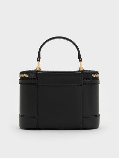 CHARLES & KEITH Smart Buy / Enola Top Handle Vanity Bag - Black