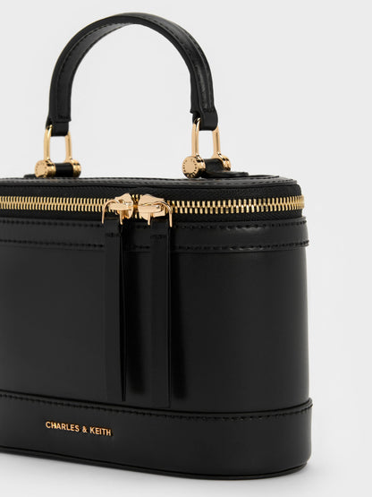 CHARLES & KEITH Smart Buy / Enola Top Handle Vanity Bag - Black
