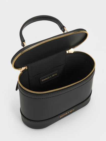 CHARLES & KEITH Smart Buy / Enola Top Handle Vanity Bag - Black