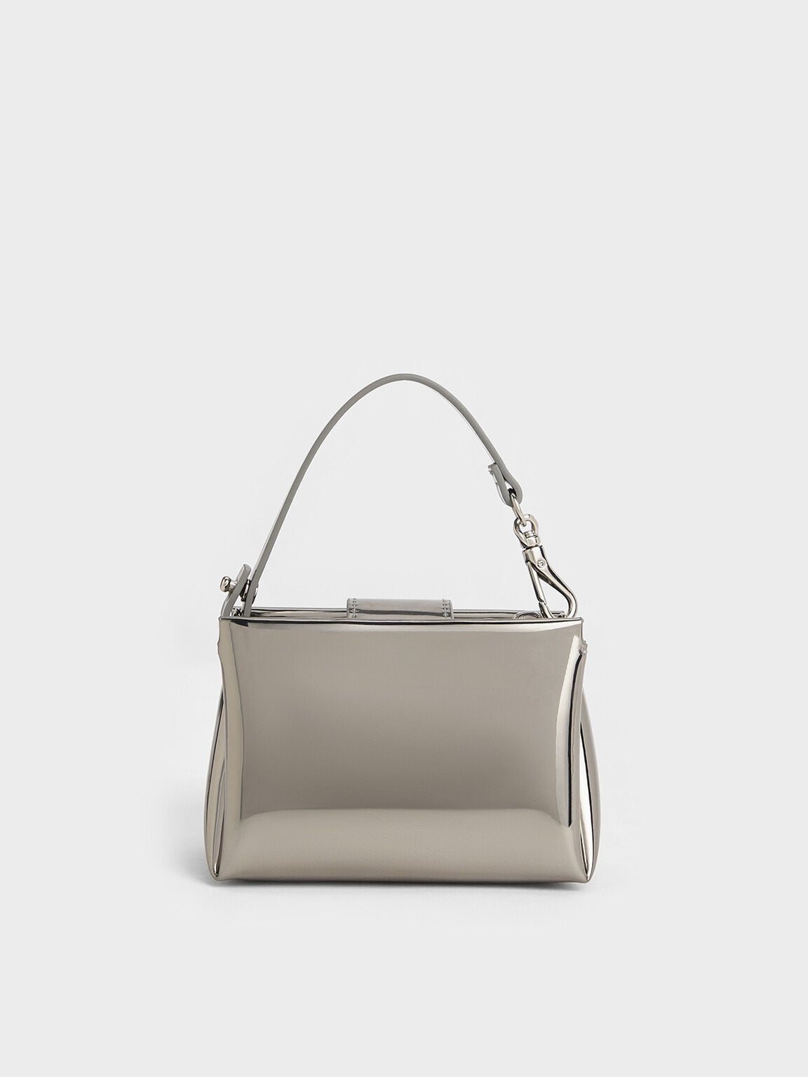 CHARLES & KEITH Popular / Bosie Metallic Micro Bag - Pewter