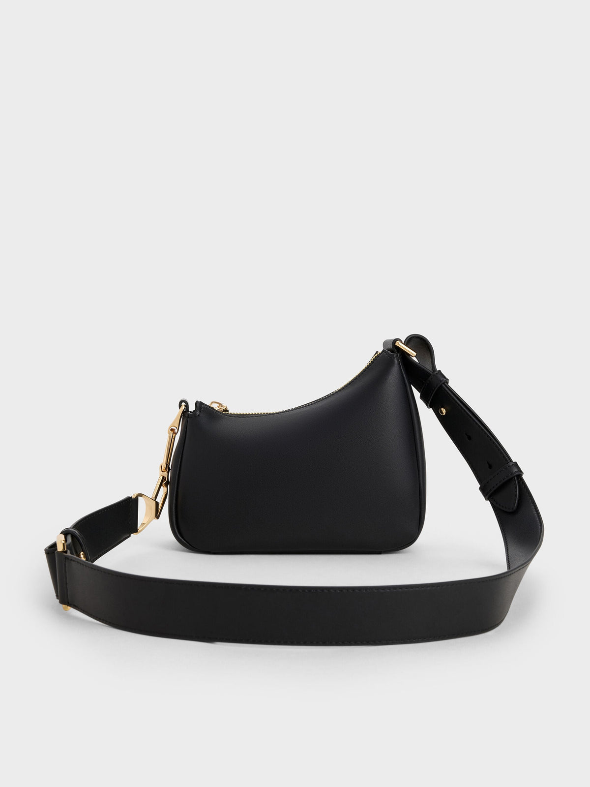 CHARLES & KEITH Essential / Mini Agatha Chain-Strap Shoulder Bag - Black