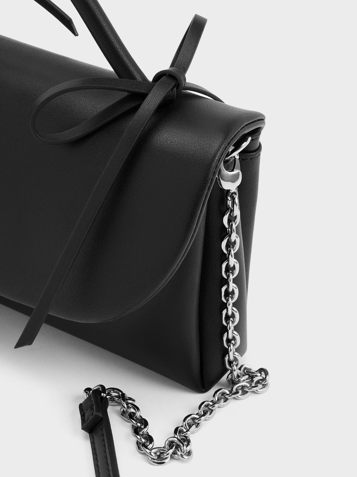 CHARLES & KEITH Discount / Hazel Bow Wallet On Chain - Noir