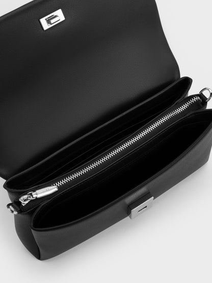 CHARLES & KEITH Discount / Hazel Bow Wallet On Chain - Noir
