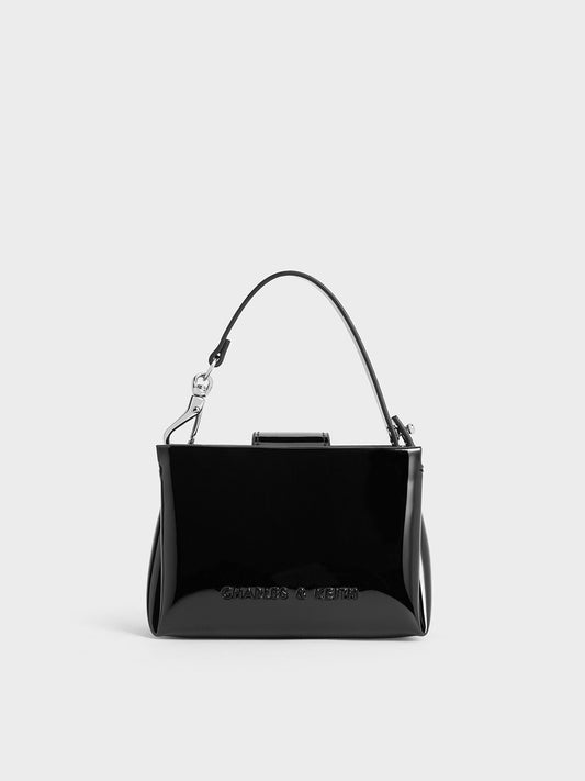 CHARLES & KEITH Sale / Bosie Patent Micro Bag - Noir