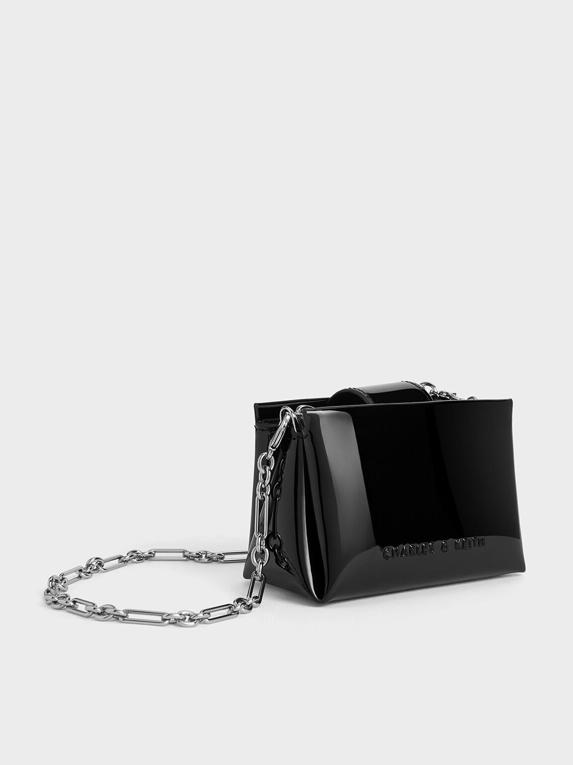 CHARLES & KEITH Sale / Bosie Patent Micro Bag - Noir