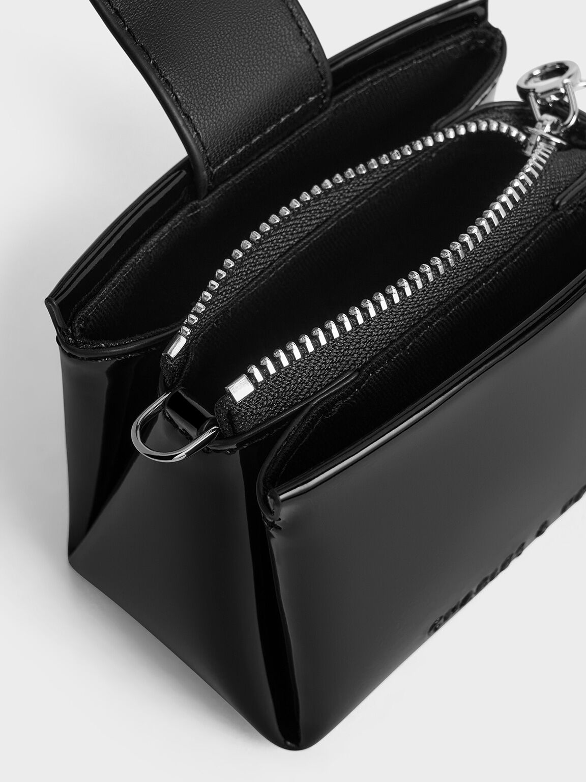 CHARLES & KEITH Sale / Bosie Patent Micro Bag - Noir