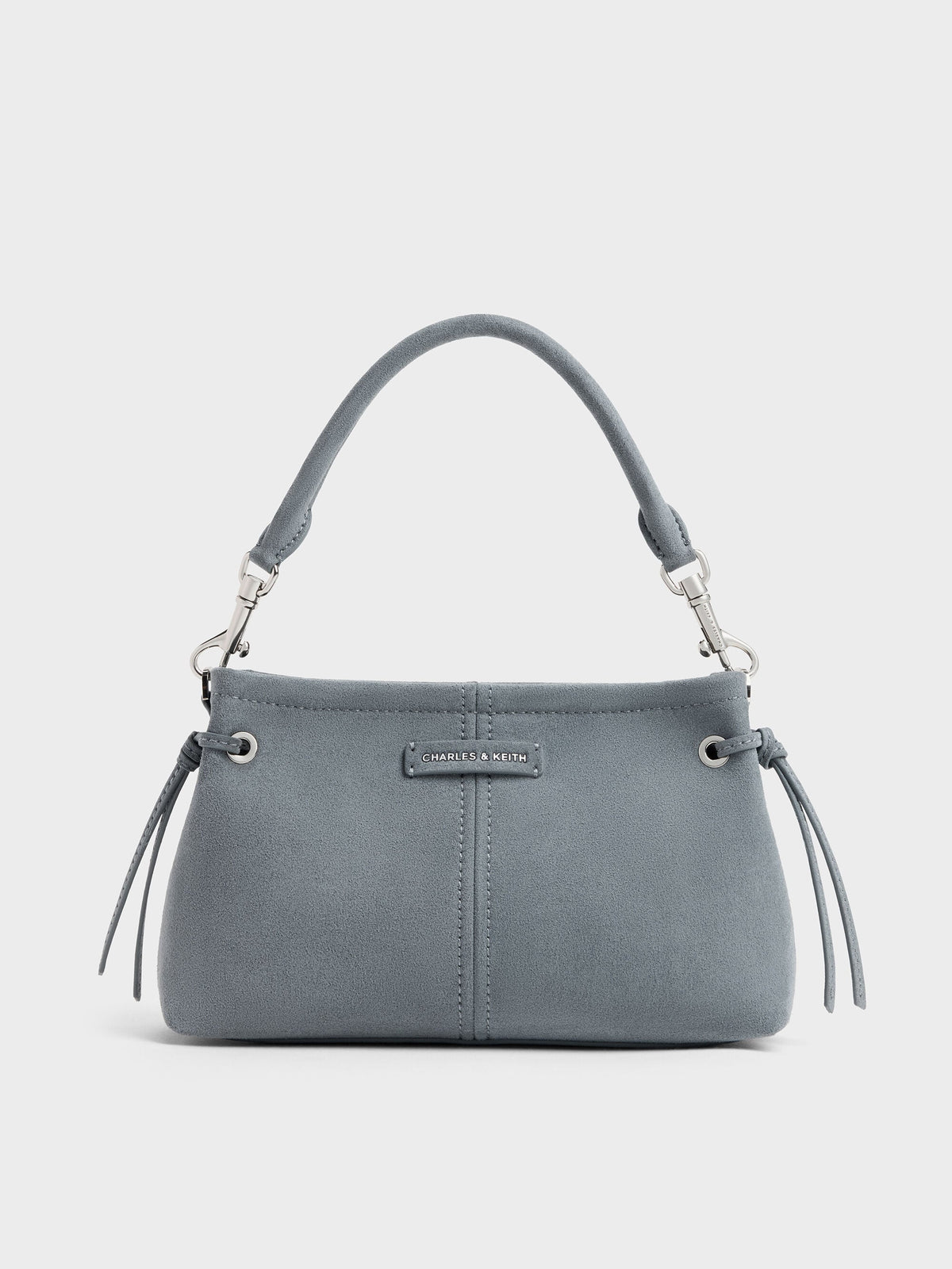 CHARLES & KEITH Best Seller / Noane Top Handle Bag - Smoky Blue