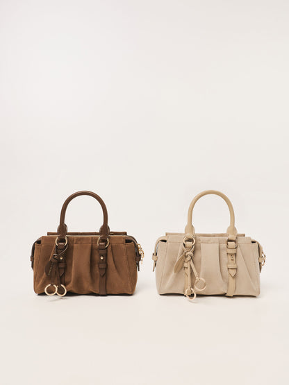 CHARLES & KEITH Quality / Britton Top Handle Tote Bag - Nutmeg Beige