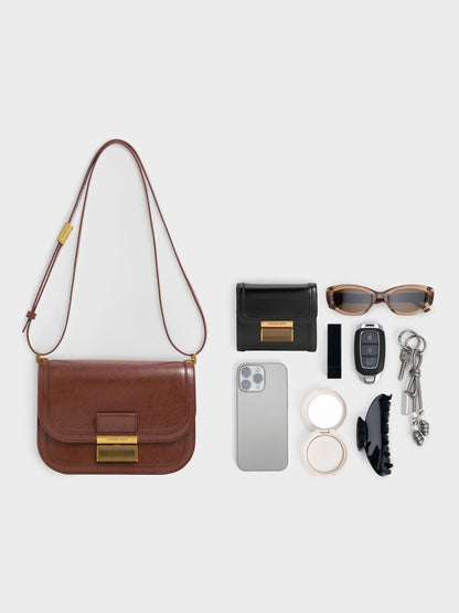 CHARLES & KEITH Latest / Charlot Bag - Dark Brown