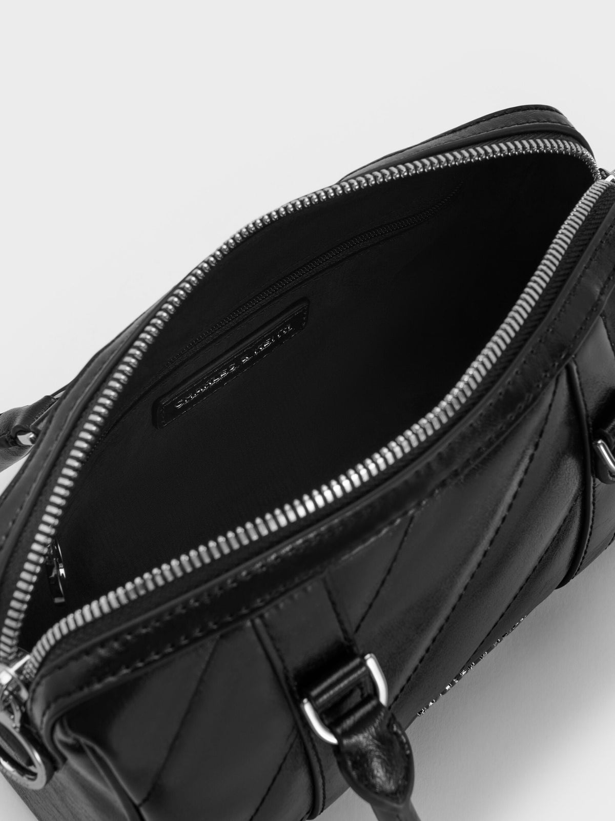 CHARLES & KEITH Hot Sale / Philomena Bowling Bag - Noir