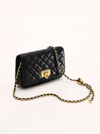 CHARLES & KEITH Special Offer / Cressida Quilted Push-Lock Clutch - Black