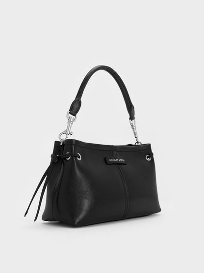 CHARLES & KEITH Signature / Noane Top Handle Bag - Noir