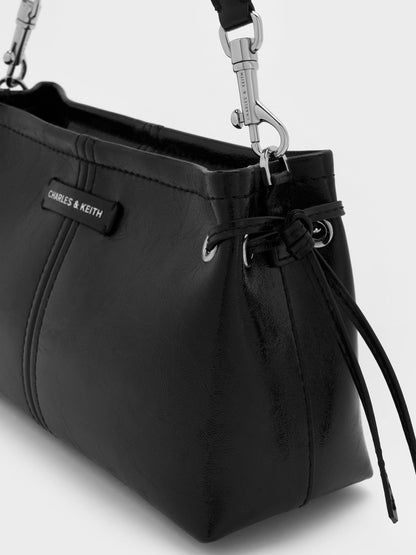CHARLES & KEITH Signature / Noane Top Handle Bag - Noir