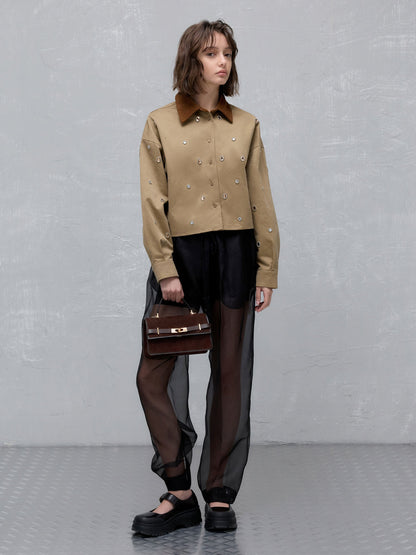 CHARLES & KEITH Smart Buy / Arlet Belted Top Handle Bag - Espresso Brown
