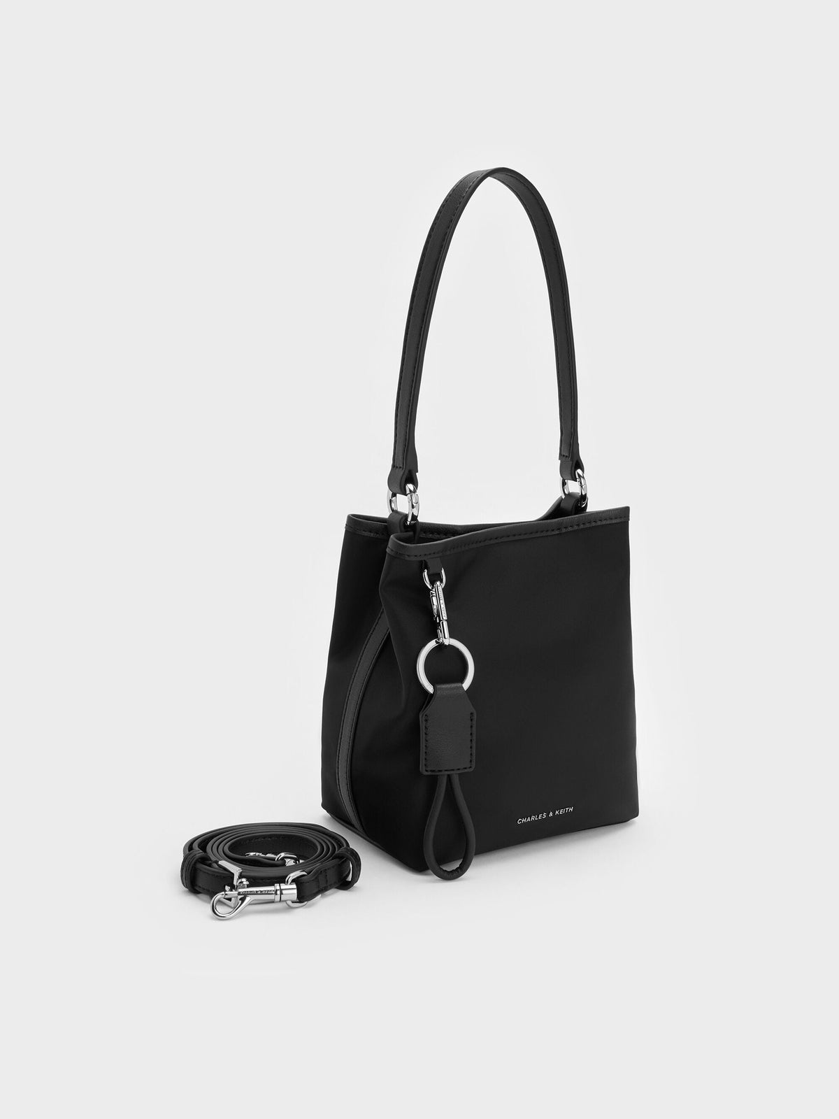 CHARLES & KEITH Sale / Levy Nylon Bucket Bag - Noir