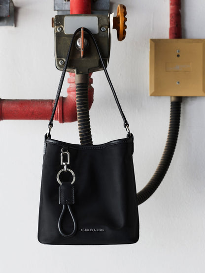 CHARLES & KEITH Sale / Levy Nylon Bucket Bag - Noir