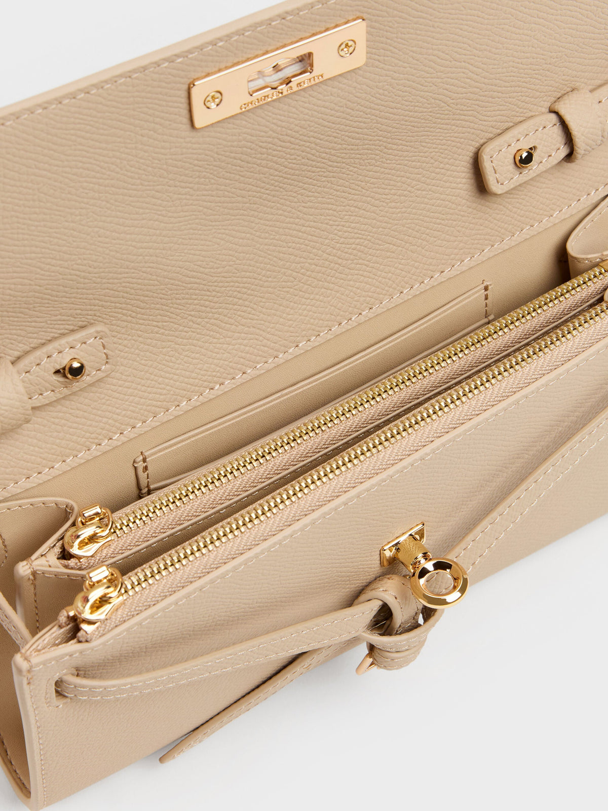 CHARLES & KEITH Value / Tricha Knotted-Belt Crossbody Bag - Sand Beige