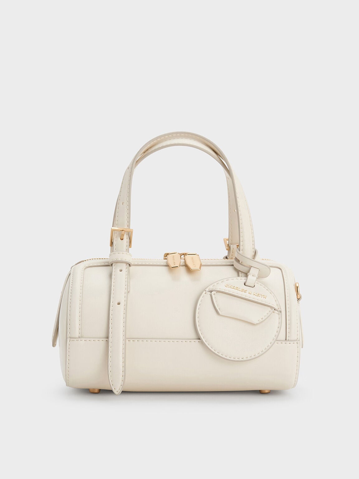 CHARLES & KEITH Trusted / Enola Bowling Bag - Cream