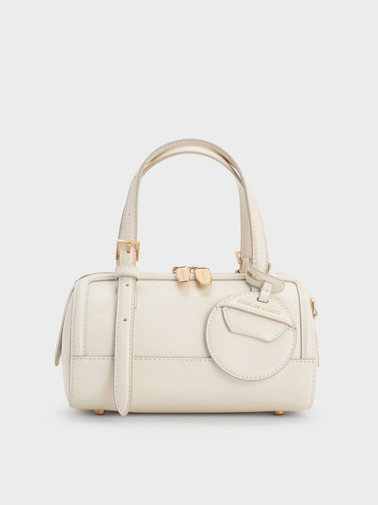 CHARLES & KEITH Trusted / Enola Bowling Bag - Cream