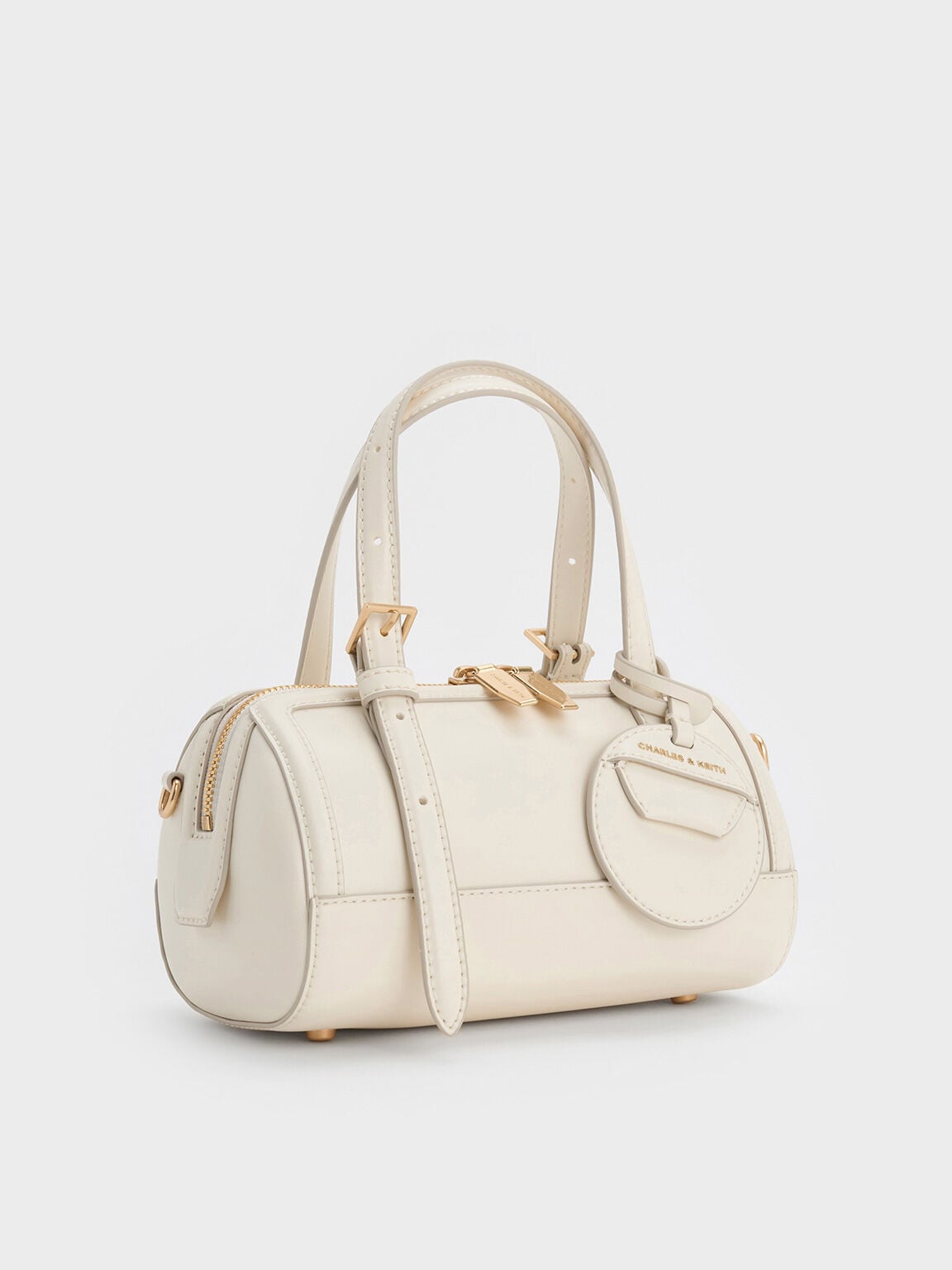 CHARLES & KEITH Trusted / Enola Bowling Bag - Cream